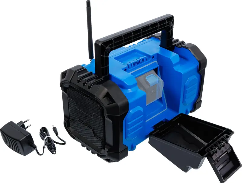 BGS 7387 Aku DAB rádio, hybridní 18 V a 230 V. Bez akumulátoru