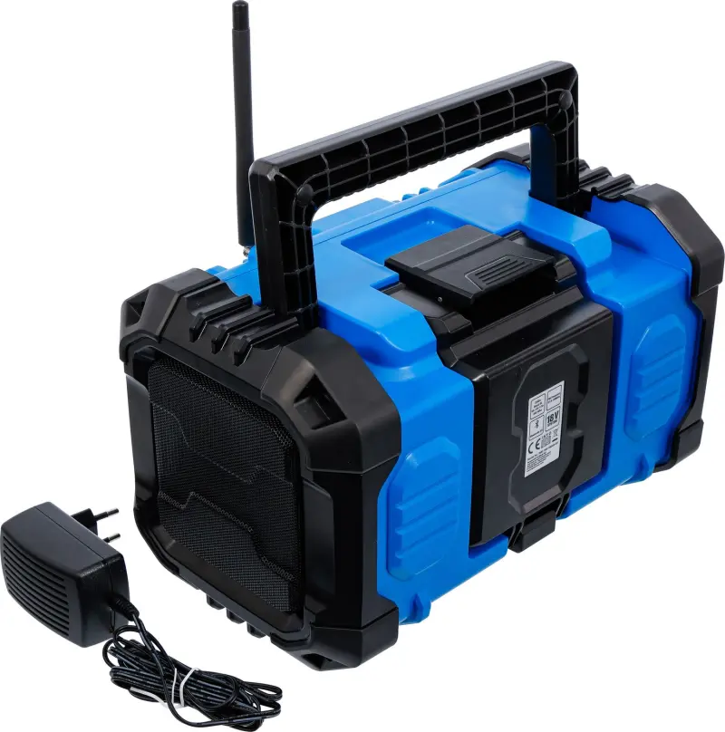 BGS 7387 Aku DAB rádio, hybridní 18 V a 230 V. Bez akumulátoru