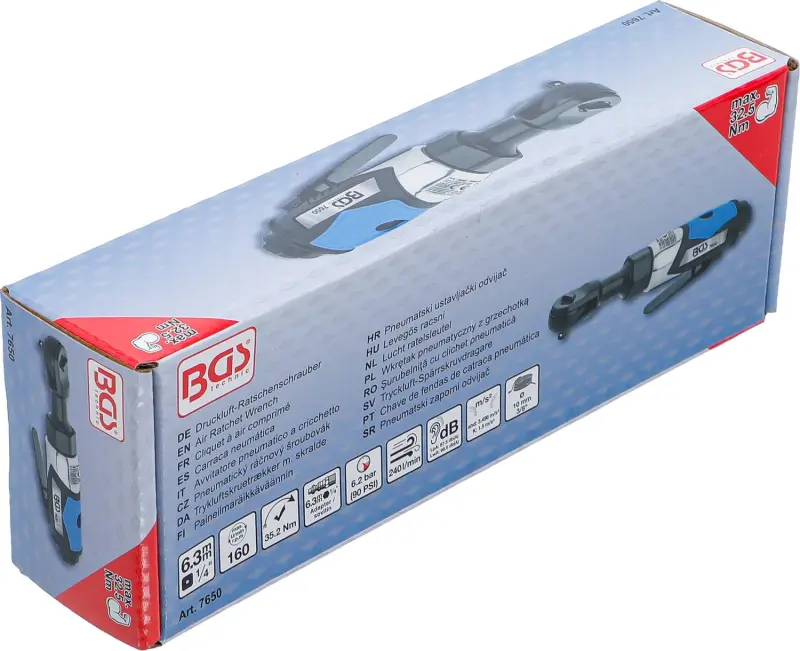 BGS 7650 Pneumatický ráčnový šroubovák 1/4"