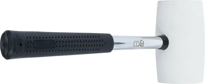 BGS 70141 Gumová palička 750 g, kovová násada, bílá hlava pr. 64 mm