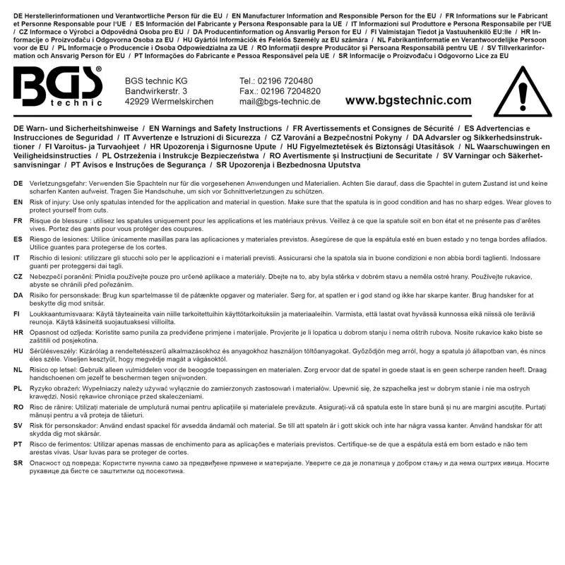 Kraftmann 76135 Multifunkční špachtle 75 mm 15 v 1