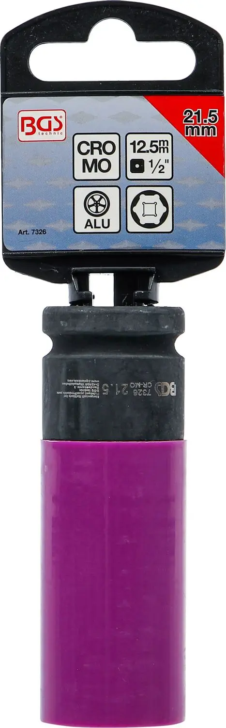 BGS 7326 Nástrčná hlavice 1/2" 21,5 mm