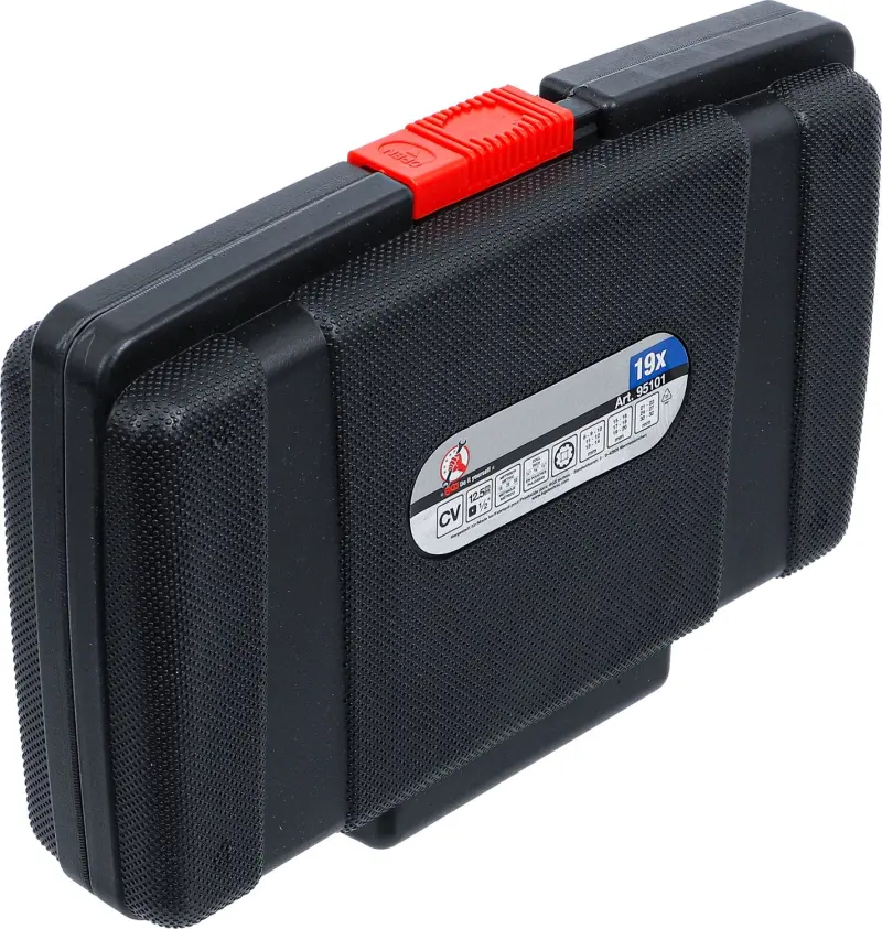 Kraftmann 95101 Nástrčné hlavice 1/2" 8 ÷ 32 mm Gear-Lock - 19 dílů