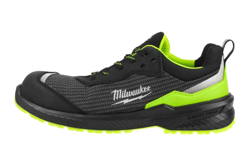 Bezpečnostní obuv Milwaukee FLEXTRED s vysokou viditelností, textilní svršek, FXT S1PS Green 1L616166 SC FO SR ESD, zelená barva (vel.46), 4932501360