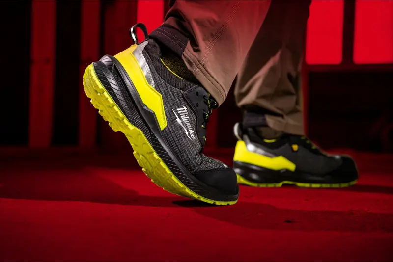 Bezpečnostní obuv Milwaukee FLEXTRED s vysokou viditelností, textilní svršek, FXT S1PS Yellow 1L515155 SC FO SR ESD, žlutá barva (vel.38), 4932501456