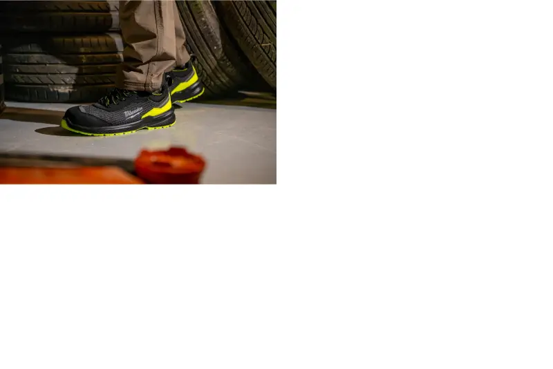 Bezpečnostní obuv Milwaukee FLEXTRED s vysokou viditelností, textilní svršek, FXT S1PS Yellow 1L515155 SC FO SR ESD, žlutá barva (vel.46), 4932501464