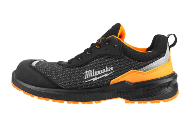 Bezpečnostní obuv Milwaukee FLEXTRED s vysokou viditelností, textilní svršek, FXT S1PS Orange 1L919199 SC FO SR ESD, oranžová barva (vel.45), 4932501567
