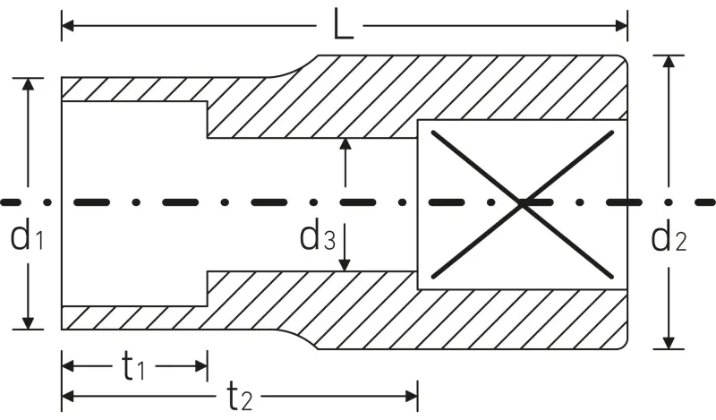 Nástrčná hlavice 1/4" E-Profil E6 Stahlwille 01270006 (STAHL01270006)