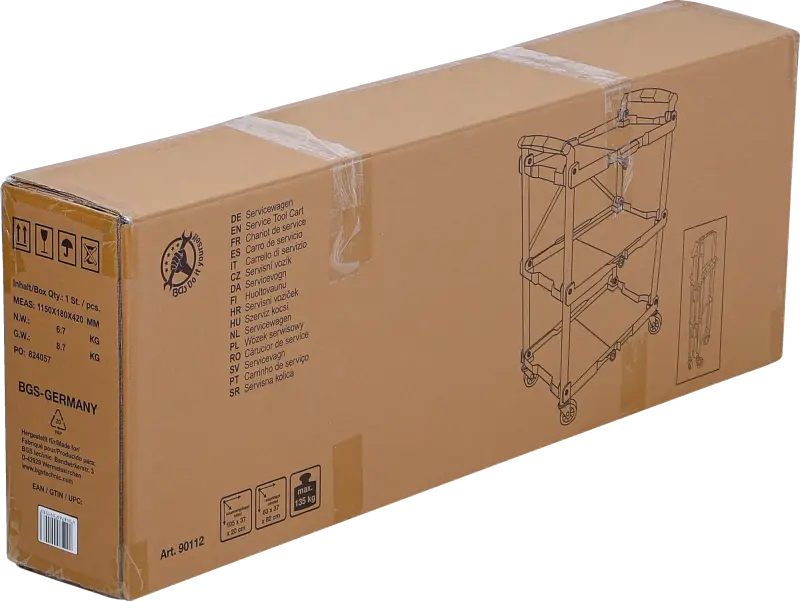 Servisní pojízdný vozík na nářadí BGS 90112, nosnost 135 kg (BGS1090112)