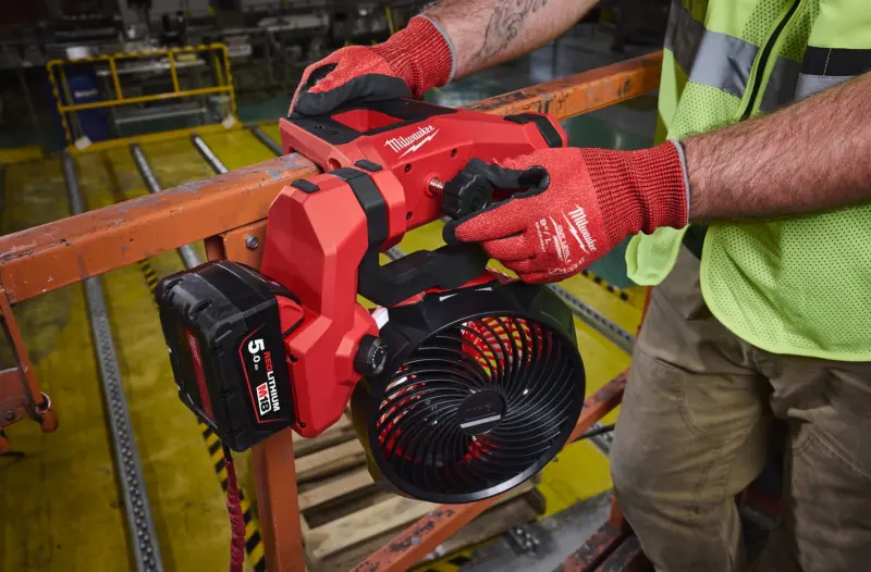 Aku ventilátor/větrák Milwaukee M18 LAF-0 LIFT AIR FAN pro nůžkové plošiny, bez aku, 4933499235