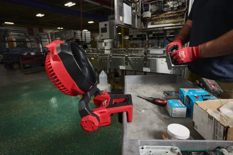 Aku ventilátor/větrák Milwaukee M18 LAF-0 LIFT AIR FAN pro nůžkové plošiny, bez aku, 4933499235