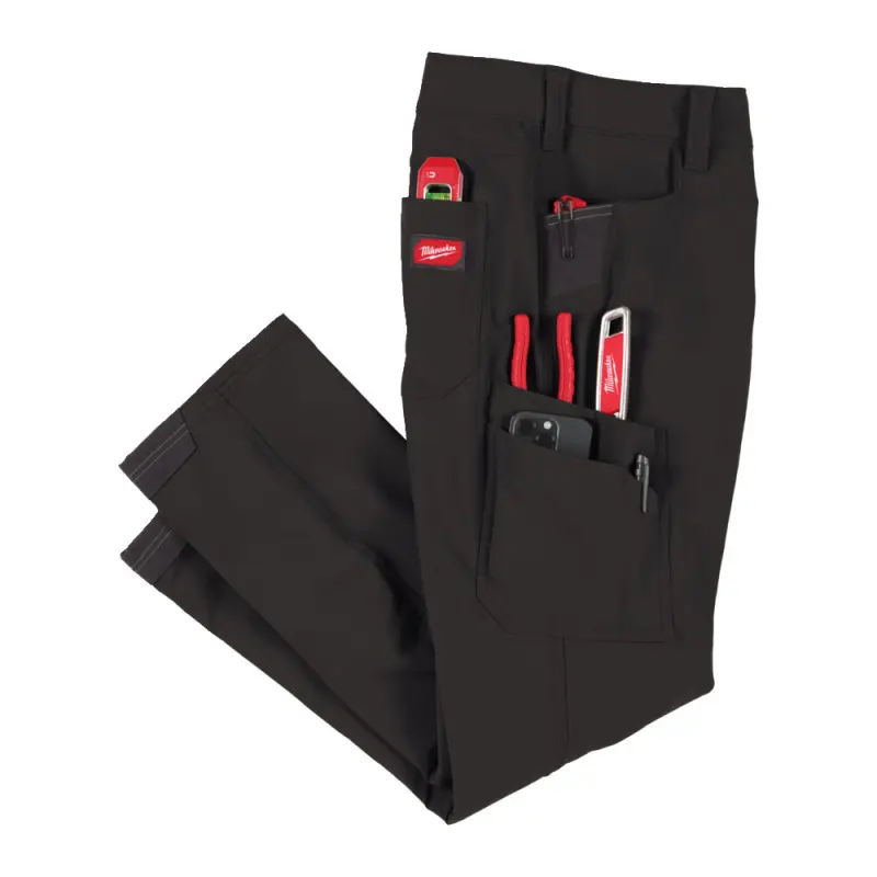 Pracovní kalhoty MILWAUKEE FREEFLEX Stretch, černé, Vel. 64/XXXL, 4932502072