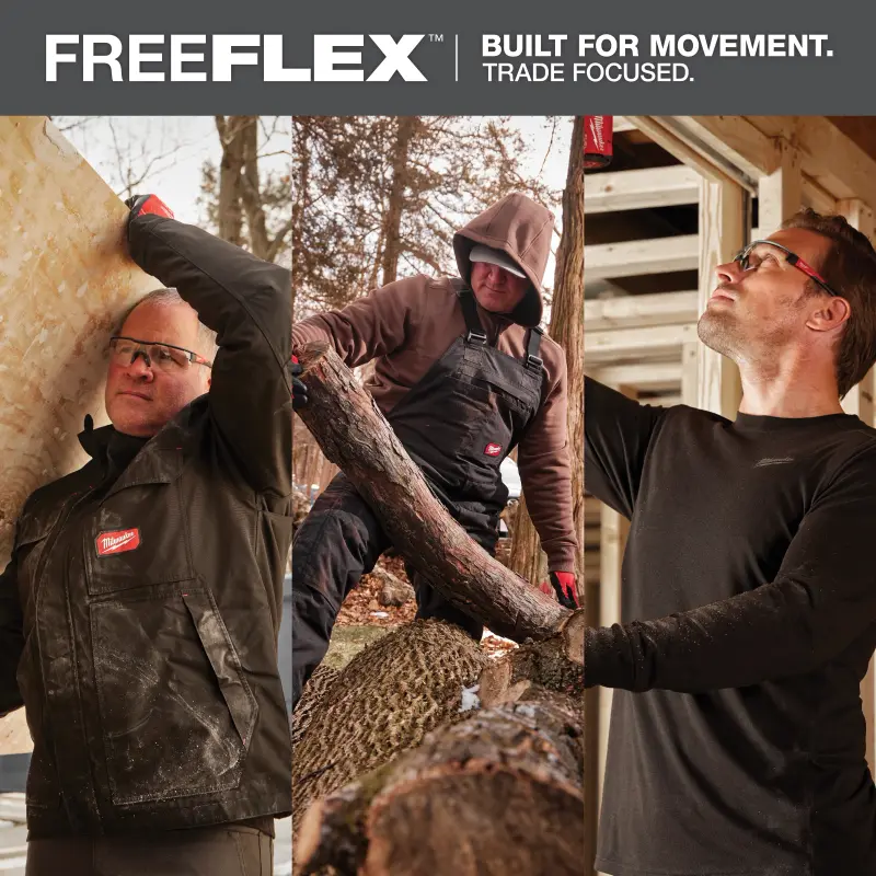 Pracovní kalhoty MILWAUKEE FREEFLEX Stretch, hnědé, Vel. 46/S, 4932502052