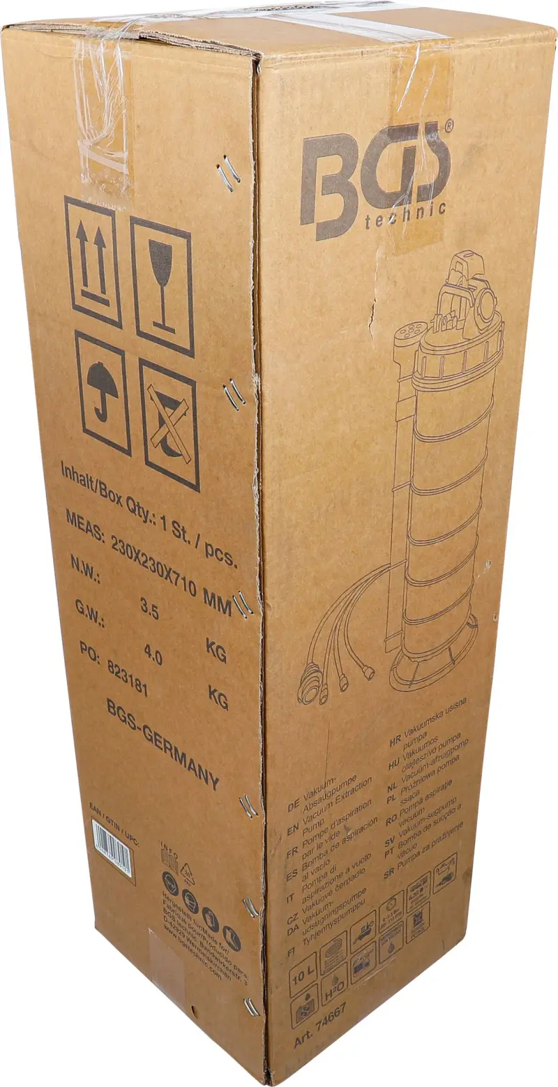 Pneumatické vakuové čerpadlo 10 l BGS 74667 (BGS1074667)
