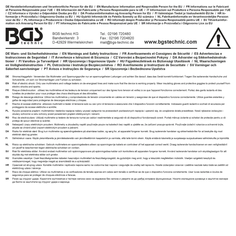 Automobilový diagnostický multimetr BGS 63407 (BGS1063407)