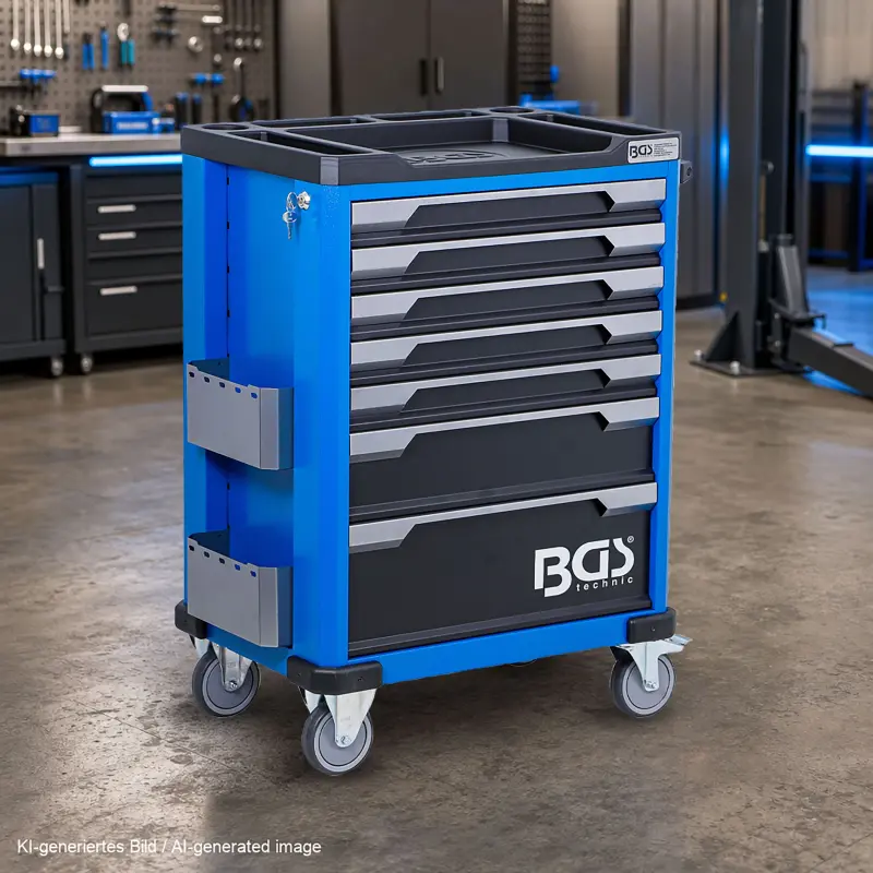 Dílenský vozík 7 zásuvek BGS 6068 - 246 nástrojů (BGS106068)