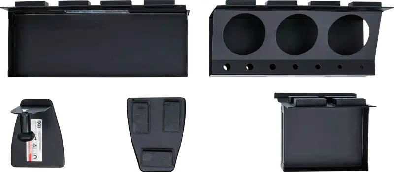 Magnetické odkládací přihrádky a držák na role BGS 74574 - 4 díly (BGS1074574)