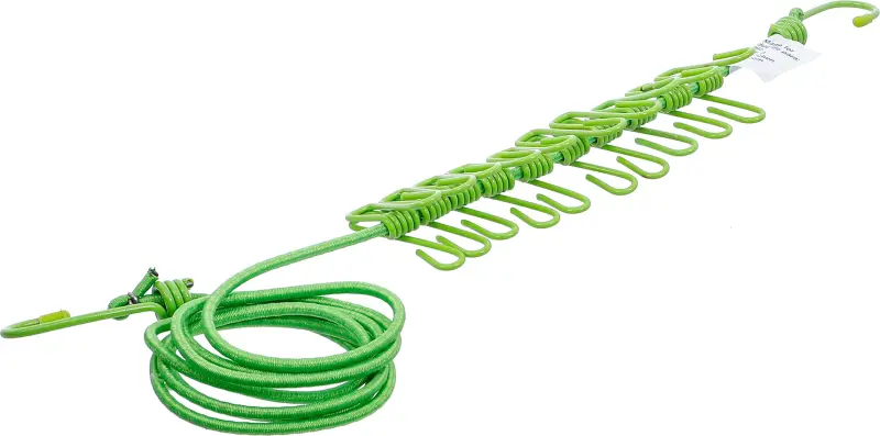 Šňůra na prádlo flexibilní 1,9–2,4 m s 10 klipy Kraftmann 85535 (BGS1085535)