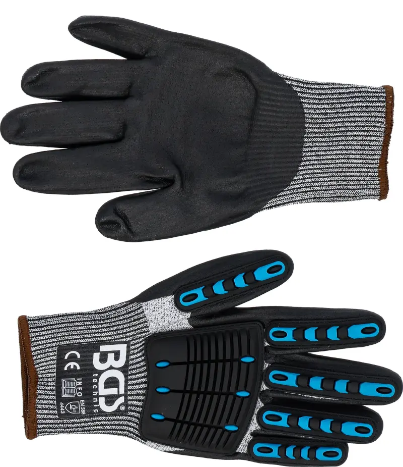 Pracovní rukavice pro mechaniky s ochranou proti proříznutí BGS 4542 vel. 10 (BGS104542)