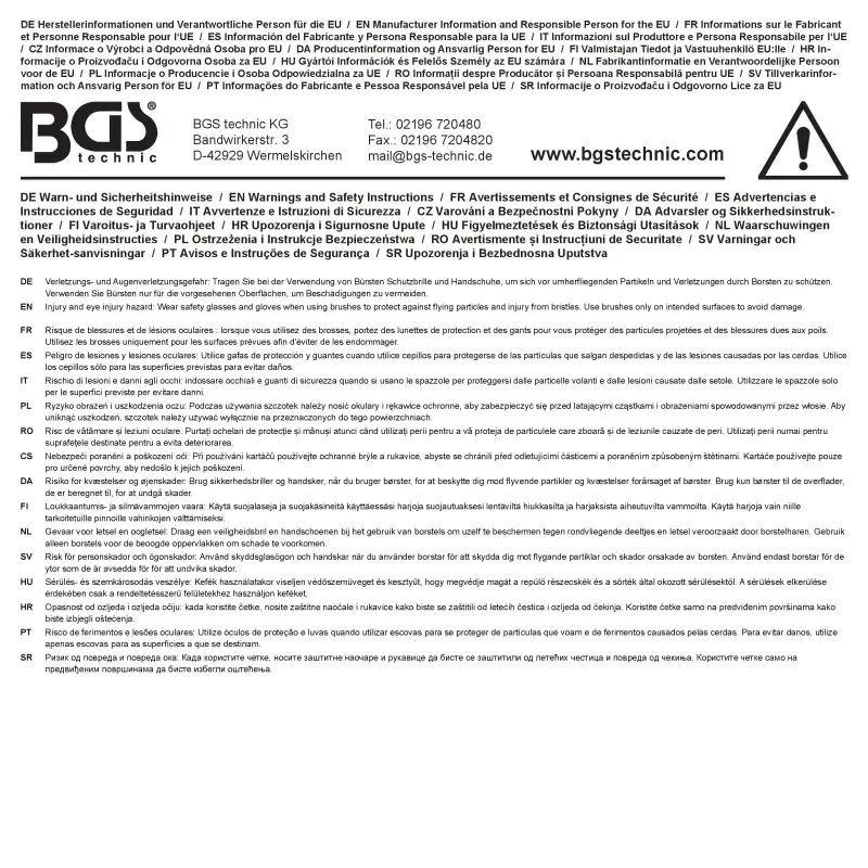 Čisticí kartáče na kola Kraftmann 50914 - 4 díly (BGS1050914)