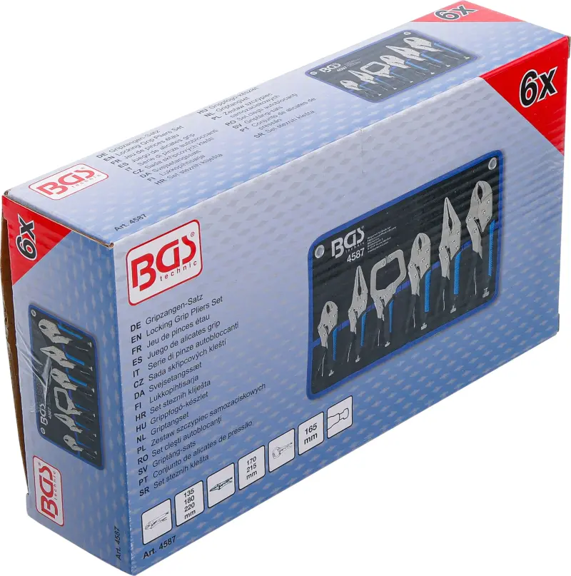 Sada skřipcových kleští 6dílná BGS 4587 (BGS104587)