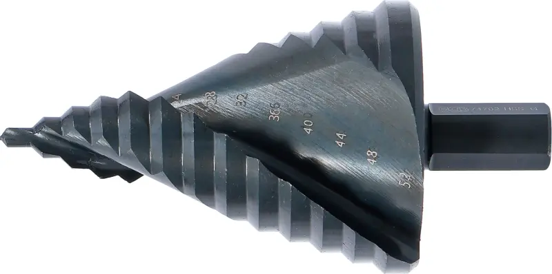 Stupňovitý vrták pr. 4 ÷ 52 mm BGS 74702 TiAlN (BGS1074702)