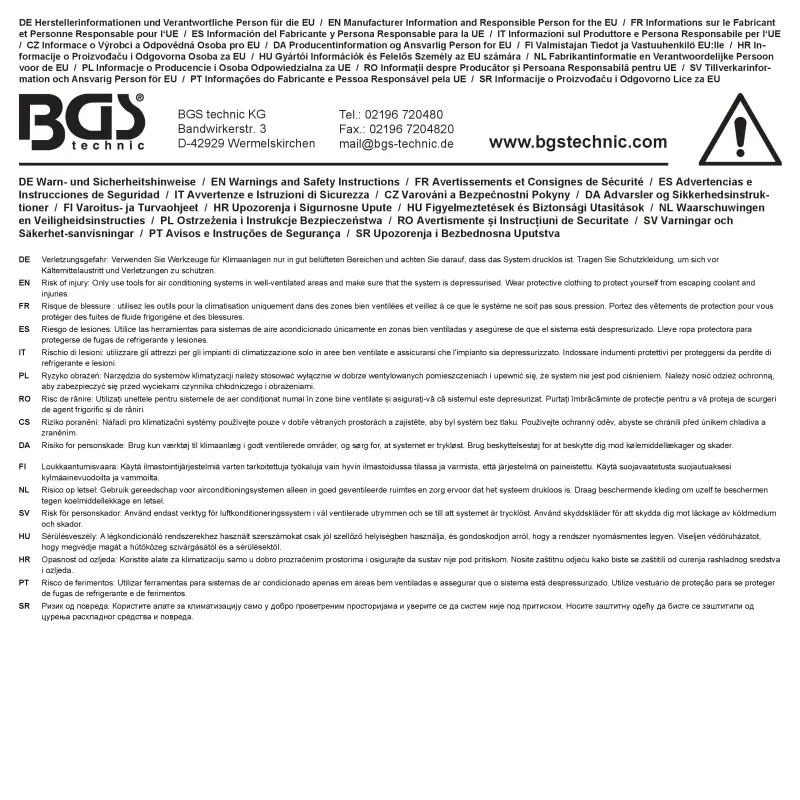 Přípravek na demontáž hadice topení pro GM BGS 74662 (BGS1074662)