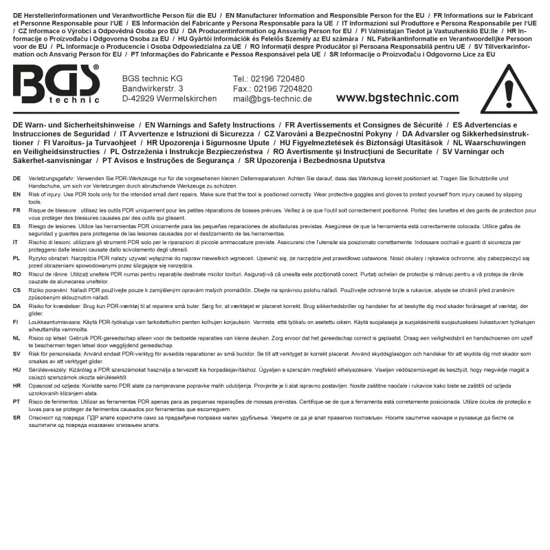 Indukční zařízení na vytažení promáčklin BGS 70240 (BGS1070240)
