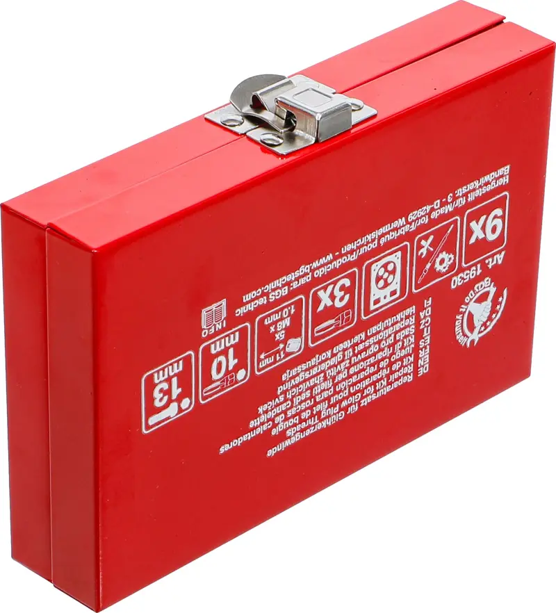Sada pro opravu závitů žhavicích svíček M8 x 1,0 Kraftmann 19530 (BGS1019530)