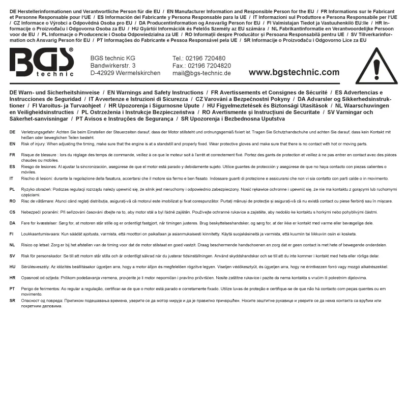Prípravky BGS 70187 na rozvody motora - BMW S63. 4 diely (BGS1070187)