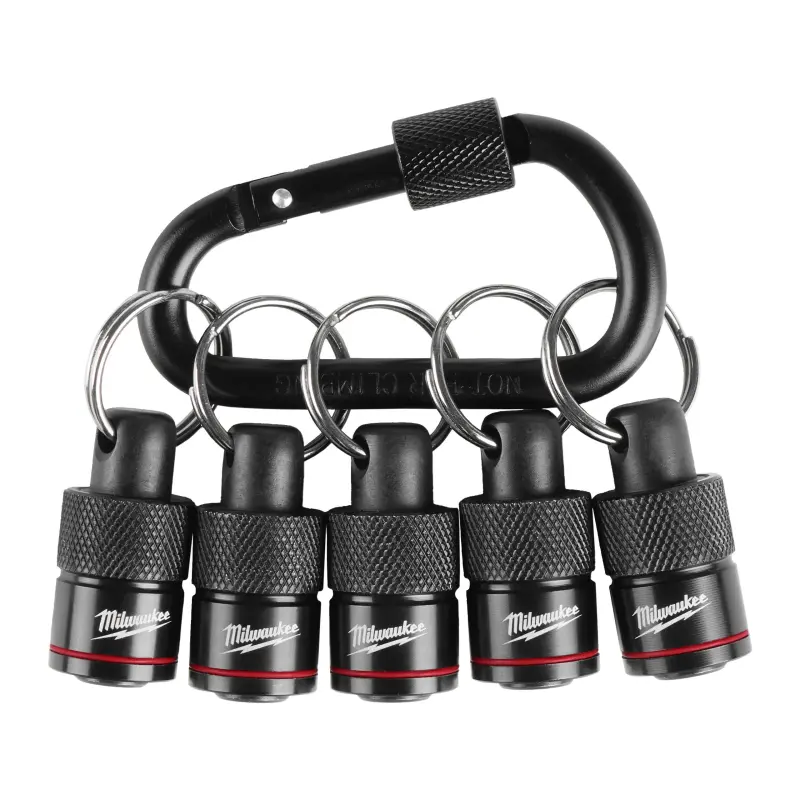 Shockwave impact duty sada 5 ks držáků příslušenství Milwaukee s XL karabinou, 1/4 HEX upínání, 4932502117 (MI4932502117)