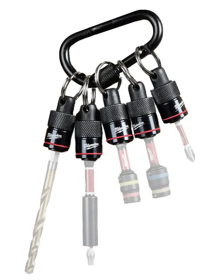 Shockwave impact duty sada 5 ks držáků příslušenství Milwaukee s XL karabinou, 1/4 HEX upínání, 4932502117 (MI4932502117)