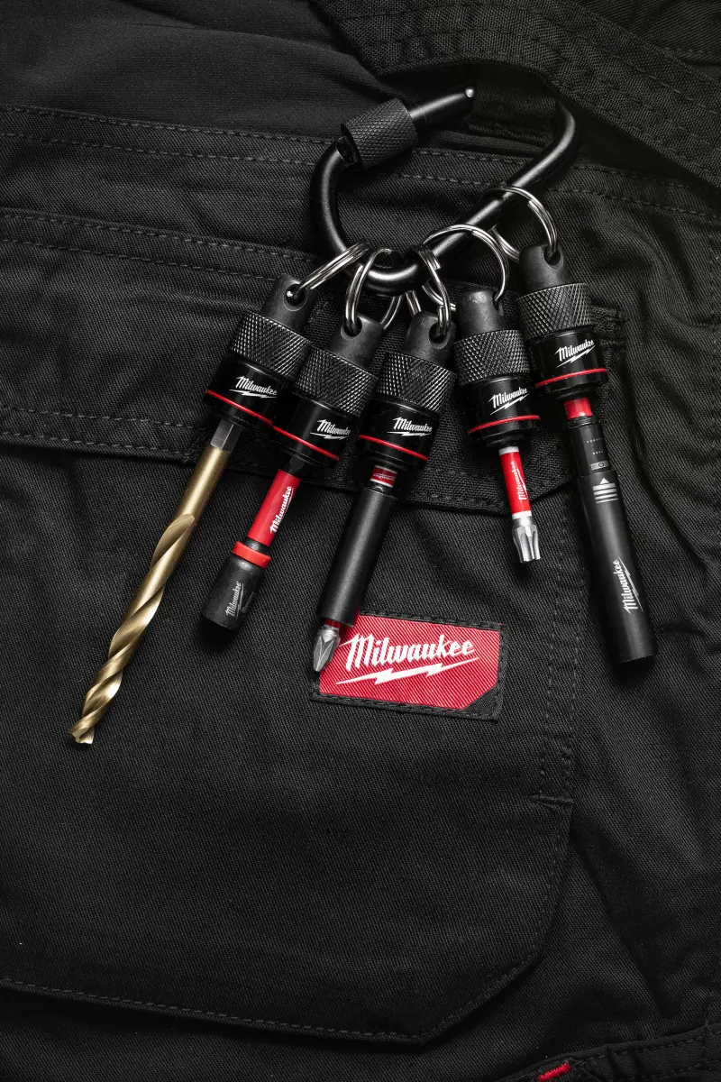 Shockwave impact duty sada 5 ks držáků příslušenství Milwaukee s XL karabinou, 1/4 HEX upínání, 4932502117 (MI4932502117)
