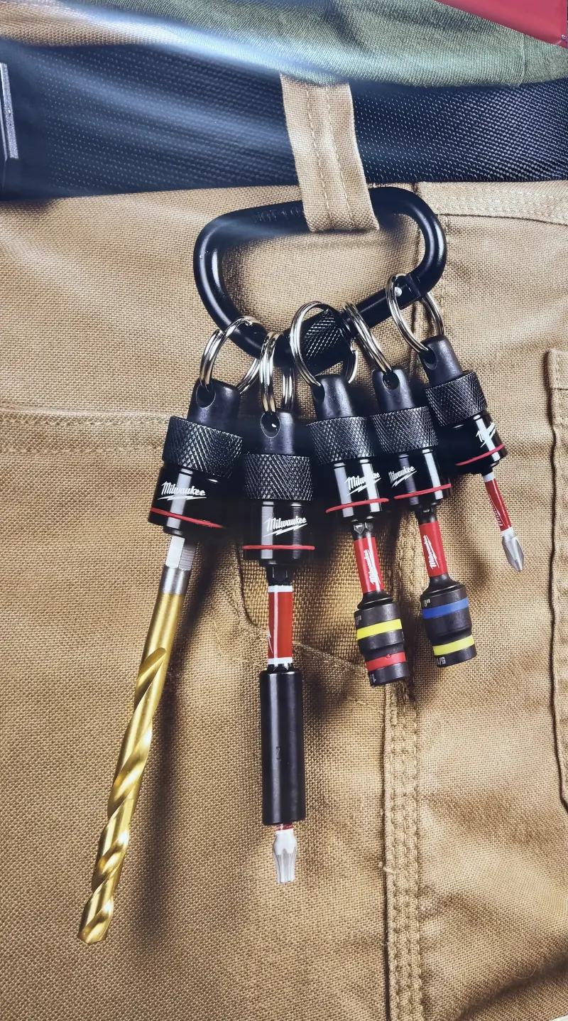 Shockwave Impact Duty sada 5 ks držáků příslušenství Milwaukee s XL karabinou, 1/4 HEX upínání, 4932502117
