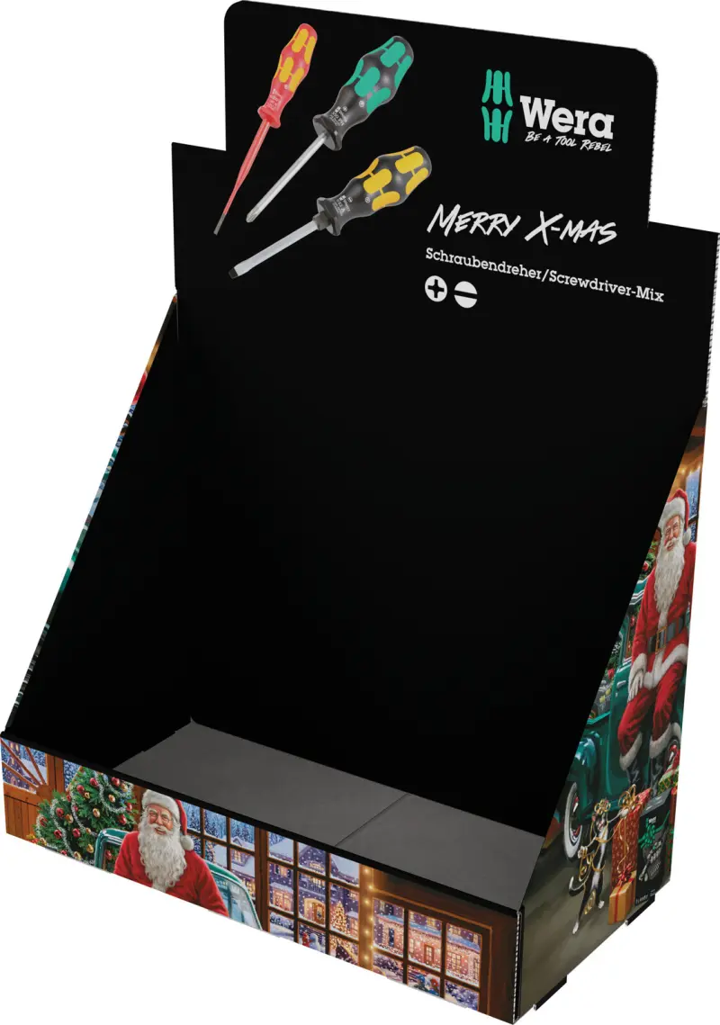 Vánoční sada šroubováků Wera 135826 Christmas 2026 v pultovém displeji (W05135826001)