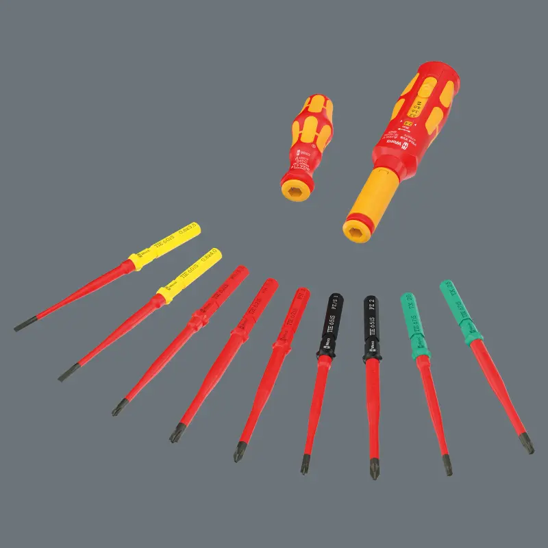 Wera 006634 Nářadí pro šroubové spoje rozvaděčů regulace otáček Kraftform Kompakt VDE Safe-Torque Basic 1 - 11 dílů (W05006634001)