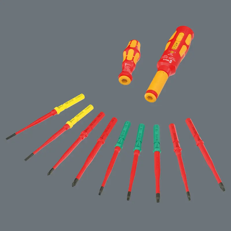 Wera 006635 Nářadí pro šroubové spoje rozvaděčů regulace otáček Kraftform Kompakt VDE Safe-Torque Basic 2 - 11 dílů (W05006635001)