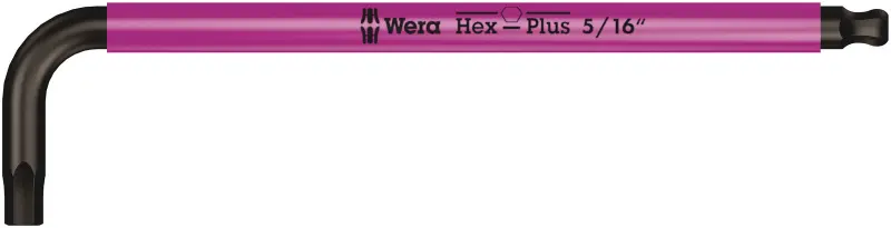 Wera 133286 Zástrčné klíče vícebarevné Hex-Plus 1, metrické a imperiální - 19 dílů (W05133286001)