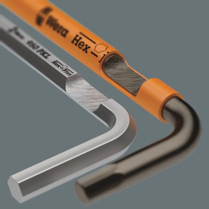 Wera 133286 Zástrčné klíče vícebarevné Hex-Plus 1, metrické a imperiální - 19 dílů (W05133286001)
