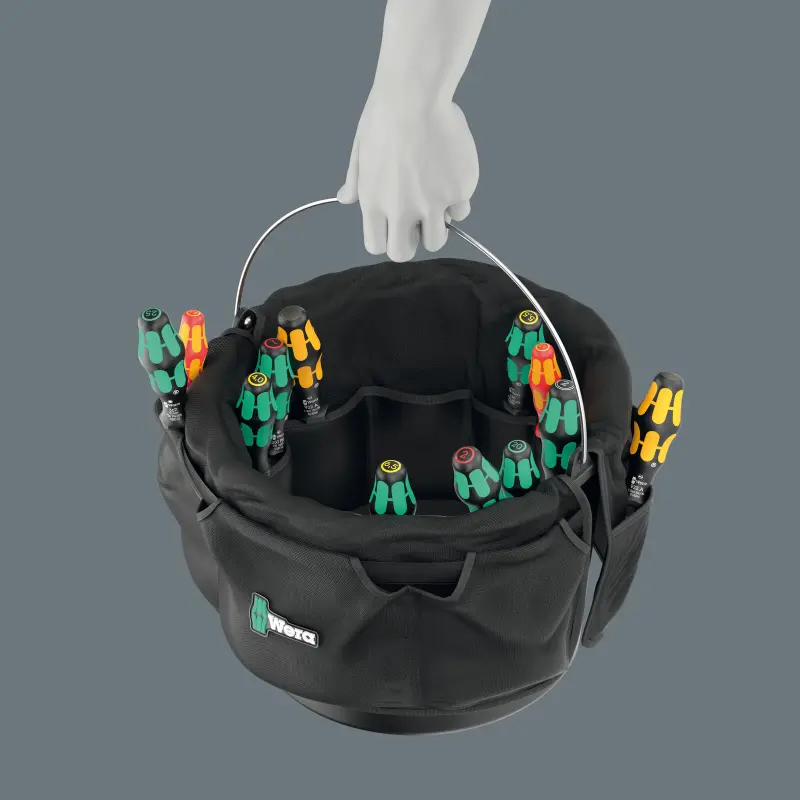 Wera 105100 Šroubováky SL, PH, PZ, TORX® ve vložce do kbelíku 1. Typ 9599 - 13 dílů (W05105100001)