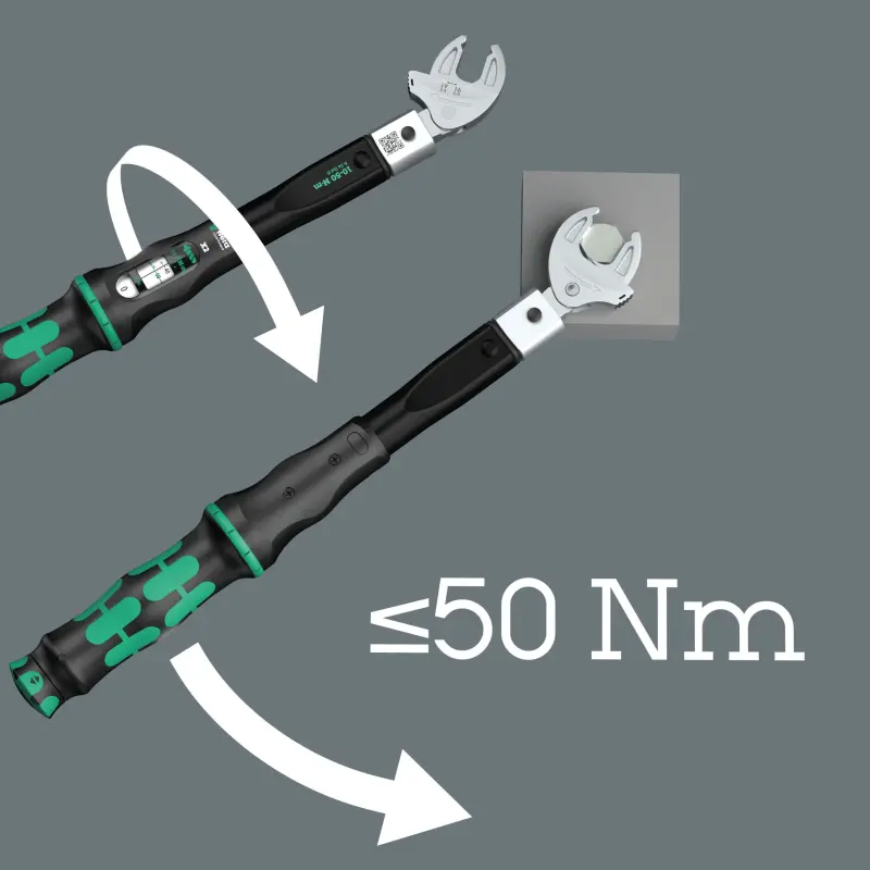 Wera 136062 Momentový klíč Click-Torque X 2 pro nástrčné nástroje 14x18mm (10 ÷ 50 Nm). Typ 9558 - 5 dílů (W05136062001)
