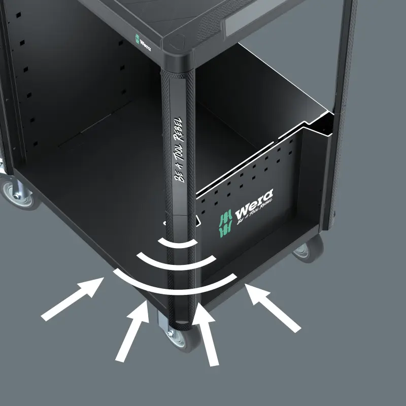 Wera 305851 Dílenský vozík Tool Rebel 9800, 7 zásuvek, bez nářadí (W05305851001)