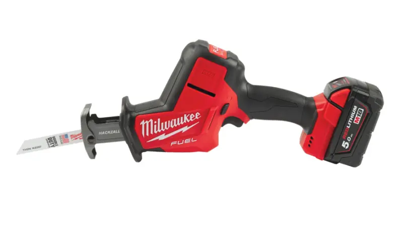 Aku šavlová pila na kov Milwaukee M18 FHZ-502X HACKZALL, 1x aku M18 B5 + M12-18 FC + kufr, 4933500562