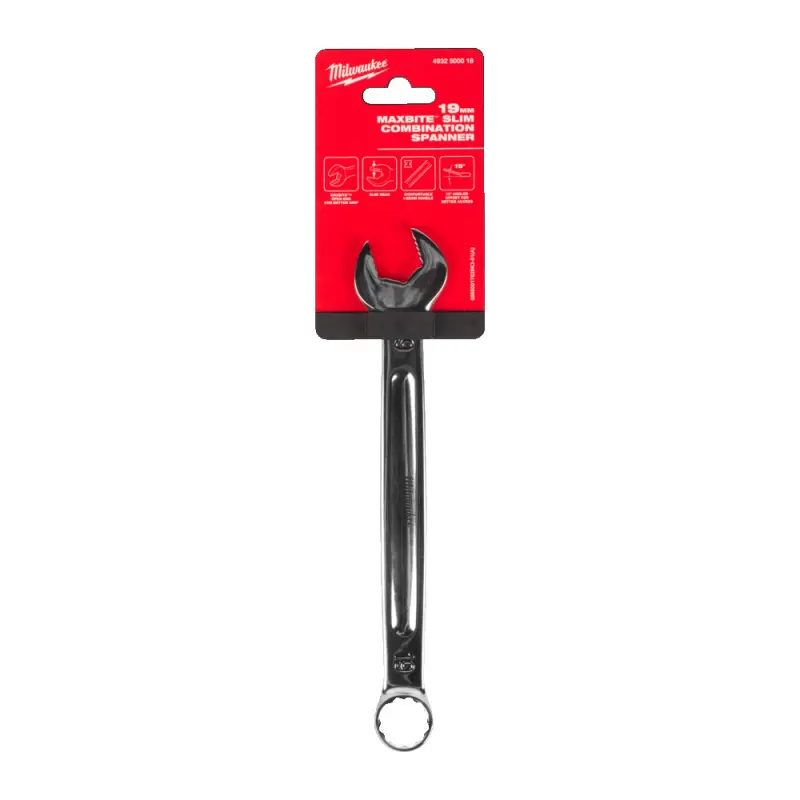 Očkoplochý klíč Milwaukee 19 mm MAXBITE Slim, 1 ks, 4932500018