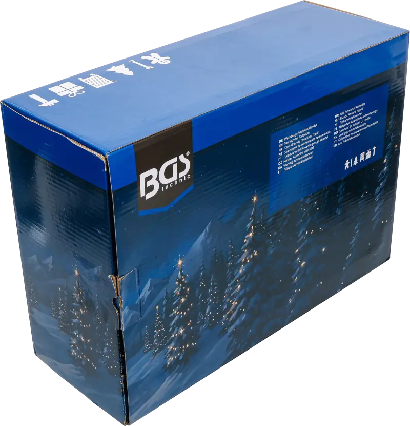 Adventní kalendář s nářadím Christmas 2026, BGS 95020, Vánoční sada nářadí (BGS1095020)