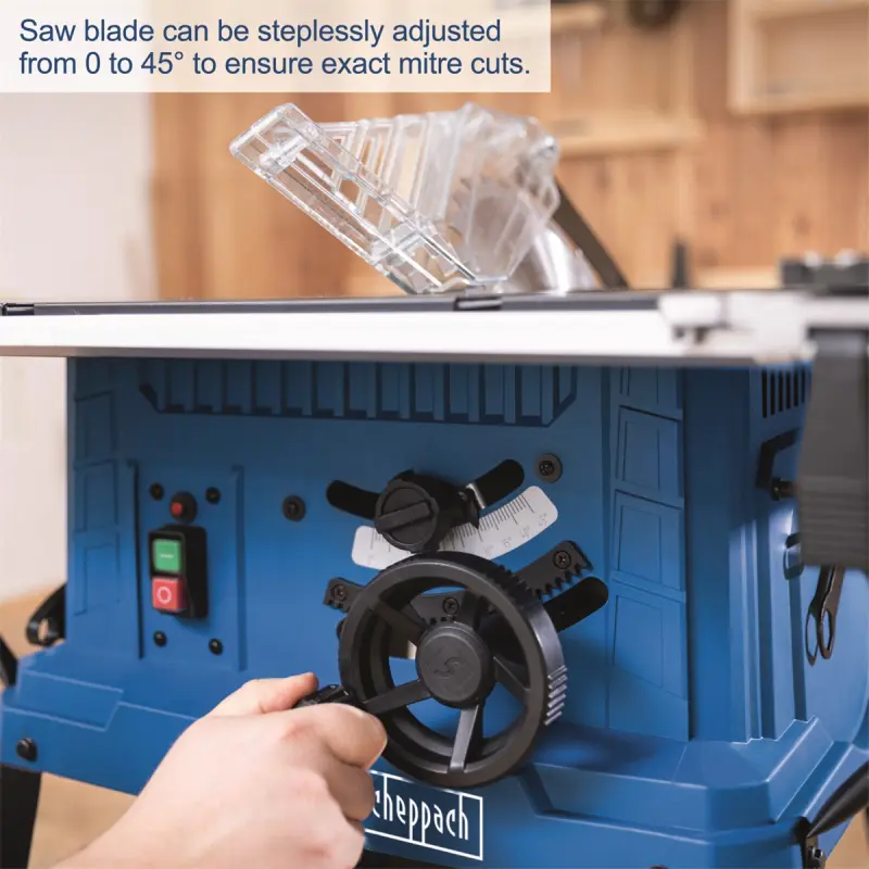 Stolová pila Scheppach HS 254 a kotouč pro jemné řezy 48z (GAR5901326901)