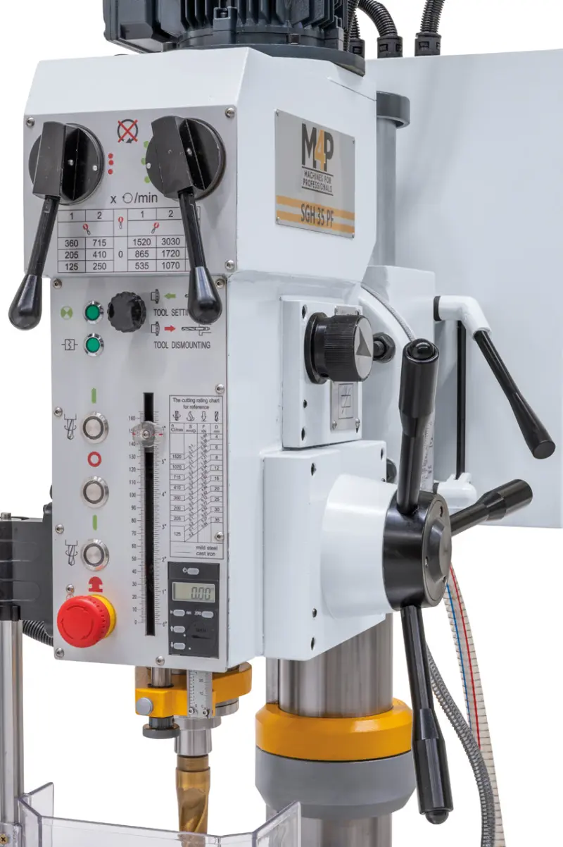 Sloupová vrtačka s ozubeným převodem SGH 35 PF / 400 V