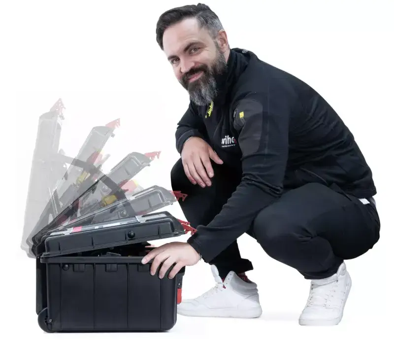Kufr s nářadím pro elektrikáře Wiha XL 3 Trolley electric (75 dílů) (WIHA00035)