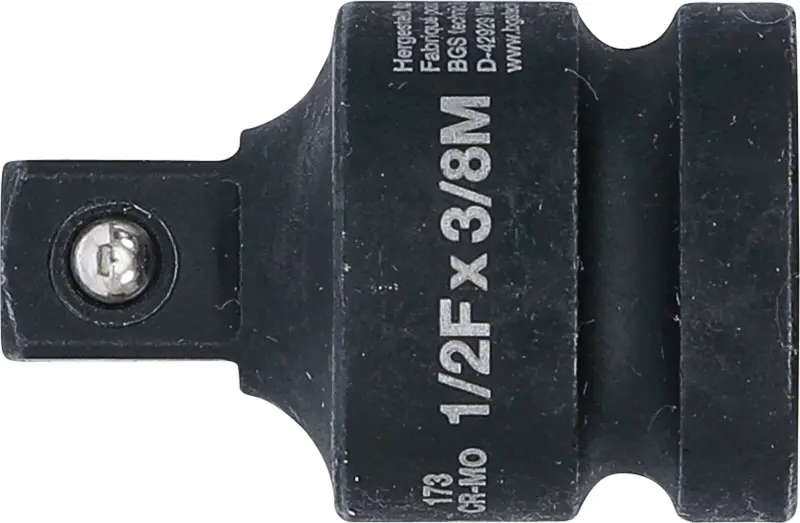Adaptér vnitřní 1/2" BGS100173 pro vnější 3/8", tvrzený (BGS100173)