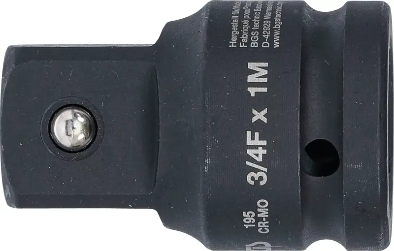 Adaptér vnitřní 3/4" BGS100195, vnější 1", tvrzený (BGS100195)